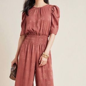 Anthropologie Current Air silk jumpsuit